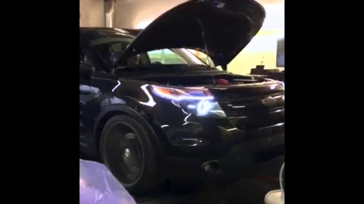 MDesign Carbon Cold Air Intake on a 2014 Explorer Sport Ecoboost Twin Turbo Making Power