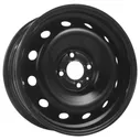 Диск штамп, ТЗСК 6x15 5x108 ET52,5 d63,3 (Ford Focus 2) Черный 089016