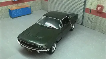1968 Ford Mustang GT - Greenlight (movie car - Bullitt) - 1/24