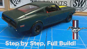 1968 Ford Mustang GT 1/25 Revell Full Build Step by Step