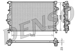 DENSO DRM10077. Радиатор охлаждения двигателя Ford C-MAX/Focus C-MAX/Mondeo IV 03>19