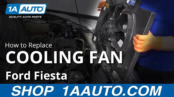 Как заменить узел вентилятора охлаждения радиатора Ford Fiesta 11-17