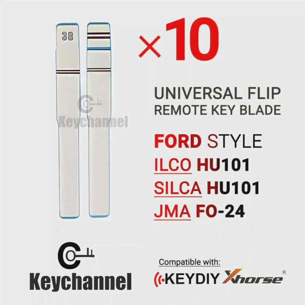 10X Откидное Лезвие Дистанционного ключа Ford Type HU101 FO-24 Для KD Дистанционное Откидное Лезвие Автомобильного ключа Ford Fusion Focus Land Rover Jaguar
