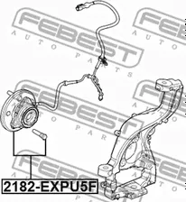 Ступица передняя FORD EXPLORER III 2002-2010 2182-EXPU5F
