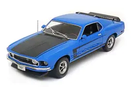 FORD MUSTANG BOSS 302 1969 BLUE BLACK*