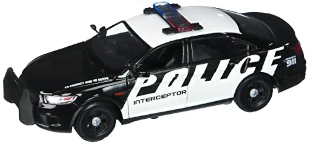 Масштабные модели автомобилей и мотциклов 2013 Ford Police Interceptor, Black - Showcasts 76920D - 1/24 Scale Diecast Model Car