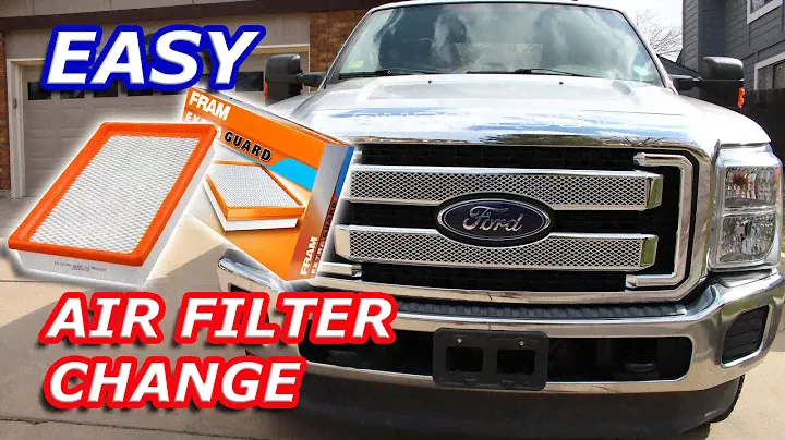 F-250 air filter | how to change air filter 2011-2016 Ford f250 6.2 L V-8 gas engine