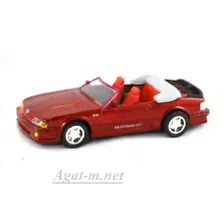Масштабная модель Ford Mustang GT Converntible 1996 г. бордовый
