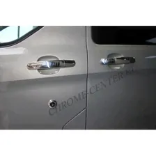Накладки на дверные ручки (нерж.сталь) Ford Transit Custom