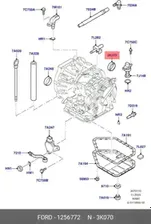 Сальник левого привода в АКПП FORD Fiesta, Fusion 04~ FORD 1256772