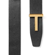 Мужской черный кожаный ремень от Tom Ford