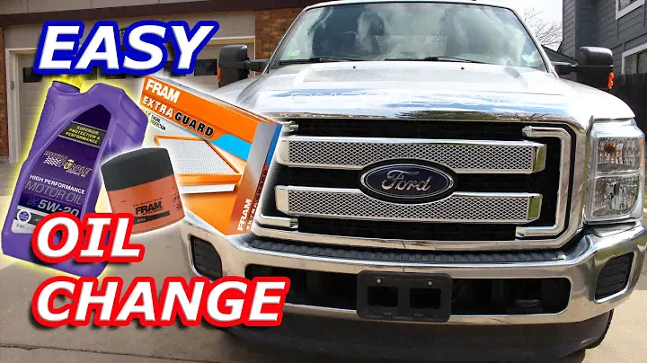 F-250 oil change | how to change oil and oil filter 2011-2016 Ford f250 6.2 L V-8 gas engine