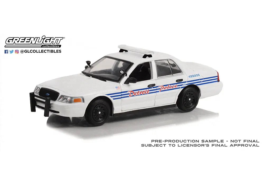 Масштабная модель 1:24 Ford Crown Victoria Police Interceptor Detroit Police Michigan 2008 Полиция