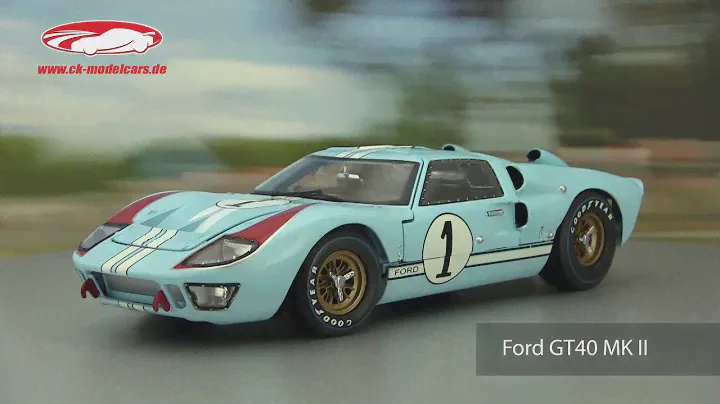 ck-modelcars-video: Ford GT40 MK II 2nd 24h LeMans 1966 Miles, Hulme 118 ShelbyCollectibles